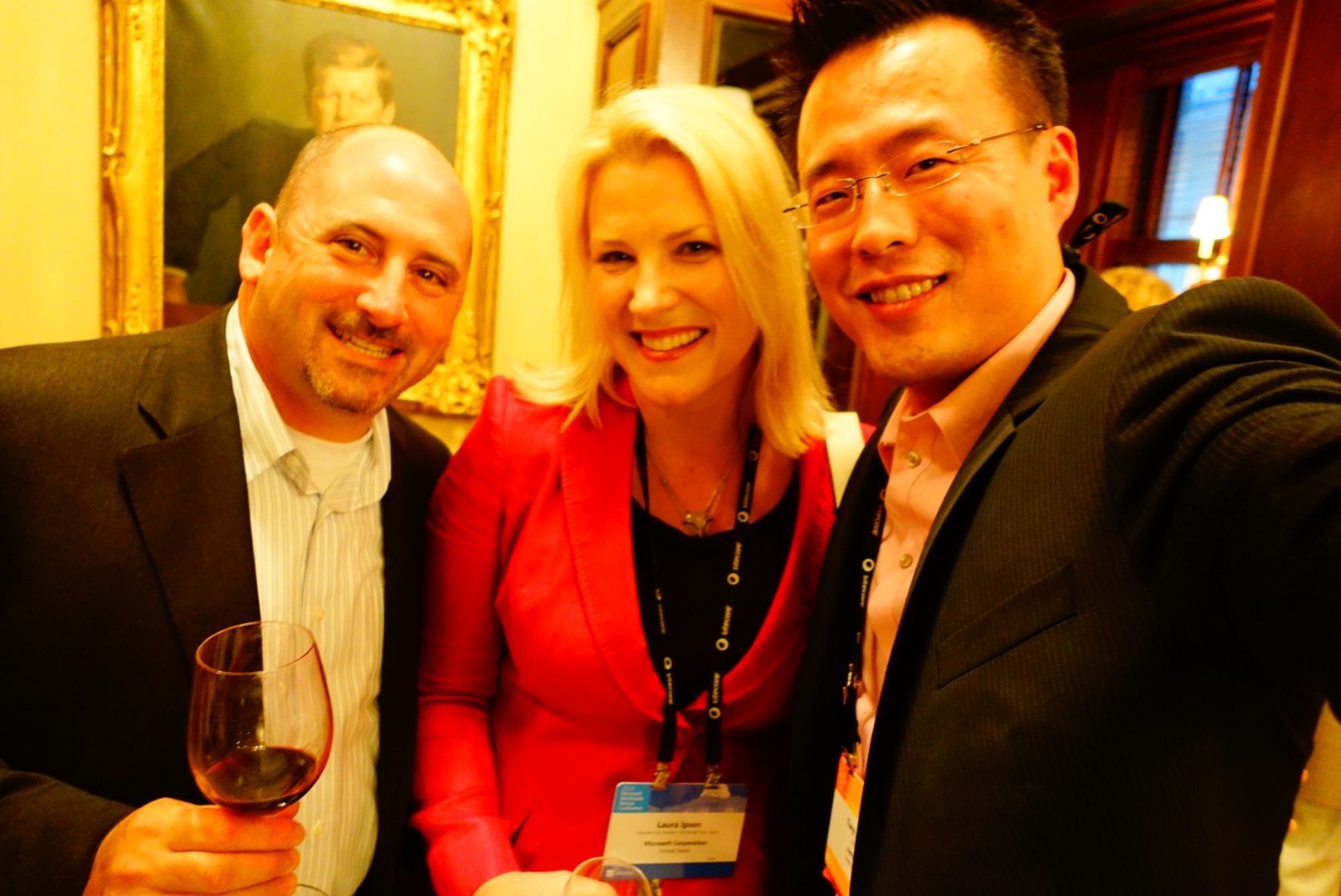 TJ at the Microsoft CityNext partner event with Microsoft General Manager of Worldwide Government Joel Cherkis and Microsoft Corporate Vice President of Worldwide Public Sector Laura Ipsen.