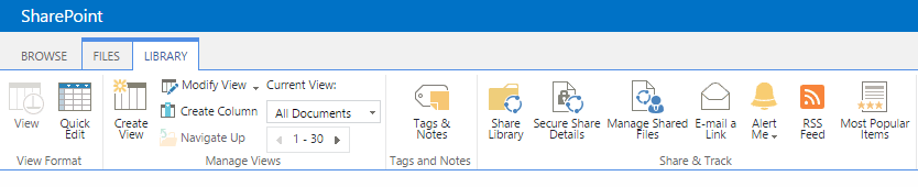 Share document libraries directly from the SharePoint ribbon with AvePoint Perimeter