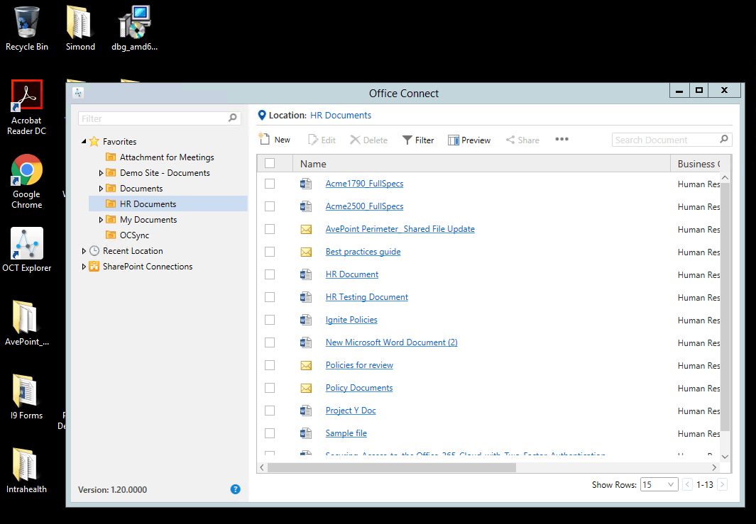 AvePoint Office Connect integrates SharePoint with Windows File Explorer.